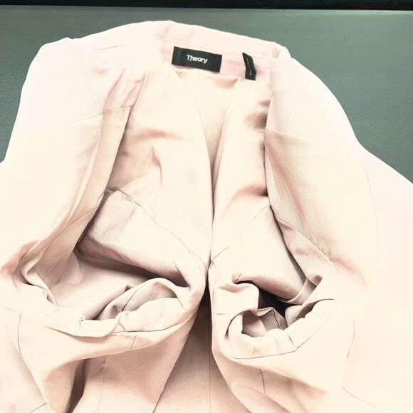 Theory Carissa Stretch Classic Dusty Lilac Two Button Suit Blazer Womens Size 6 - Picture 8 of 16